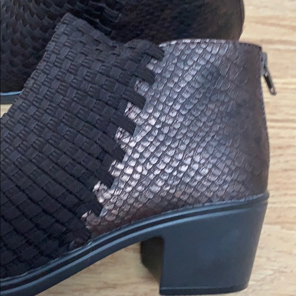 Steve Madden Panga Brown Woven Ankle Bootie 7.5 - Picture 3 of 8